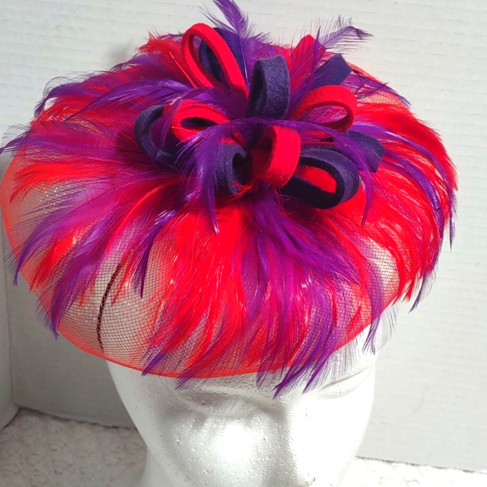 Red Hat w/Purple Accent - Picture 2 of 4
